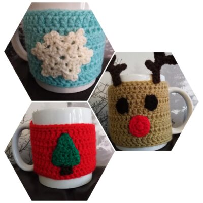Cup Cosy, Mug Cosy - Various Christmas Designs - Image 3