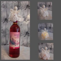 Christmas Angel -Tree Topper - Wine Bottle Topper - Chocolate Orange Cover - Tea Light Cover
