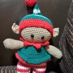 Jolly Christmas Elf doll cuddly toy