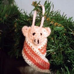 Pigs in Blankets - Christmas Tree Decoration - Crochet