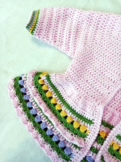 Baby Cardigan with Tulip Detail - Image 2