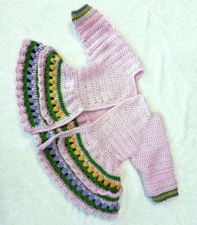Baby Cardigan with Tulip Detail